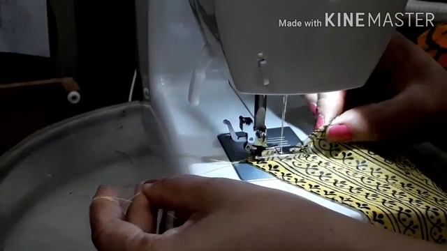 Saree Pico ( Piko) Fall Stitching Using Singer 2250 Embroidery Sewing Machine| Saree Pico Stitching