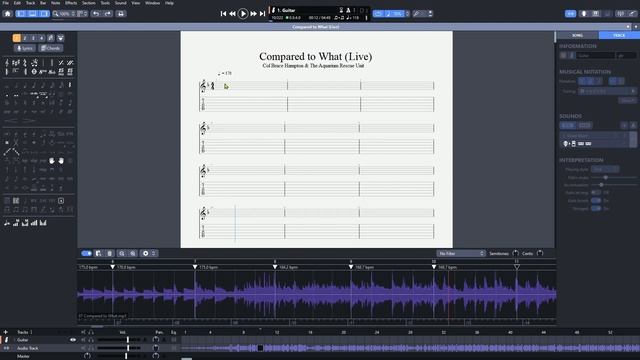 Guitar Pro 8: Starting a Transcription with Audio Sync смотреть онлайн
