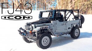 LEGO ICON FJ43 Snow forest ride. ФУДЖИКИ НА СНЕГУ:)
