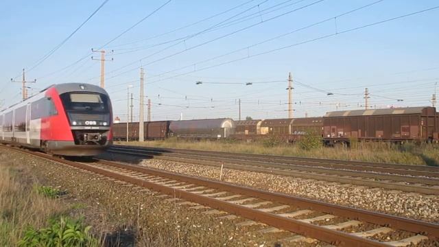 ÖBB Desiro 5022 041 with the regional train Cityjet R6427 to Puchberg at the Snow Mountain, Austria смотреть онлайн
