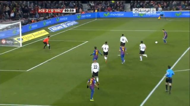 FC Barcelona 2 : 0 Valencia ( 80 min Xavi ) смотреть онлайн