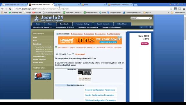 Joomla templates | Joomla Hindi Tutorial | Lesson- 11 смотреть онлайн