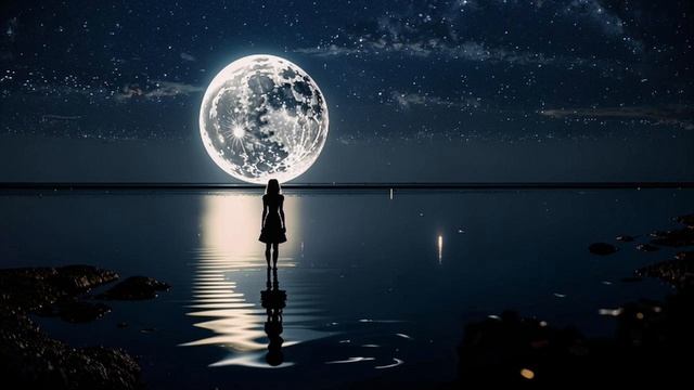 Небо, звёзды и луна смотреть онлайн