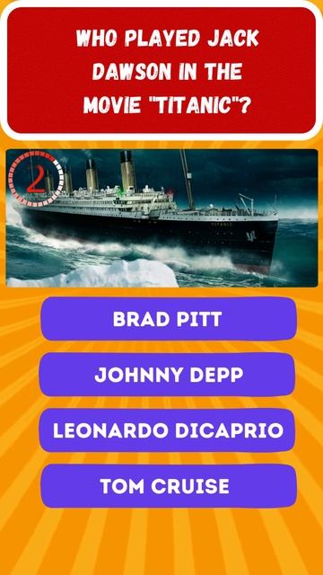 Who played Jack Dawson in the movie "Titanic"? смотреть онлайн