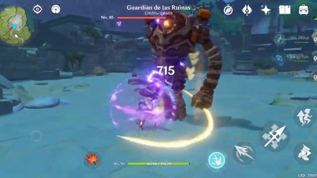 Genshin Impact Beidou Arma Gran Espada de Favonius смотреть онлайн