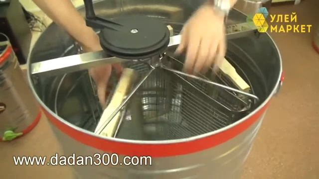 Медогонка 4-х рамочная поворотая с планетарным приводом оцинкованная. УлейМаркет смотреть онлайн