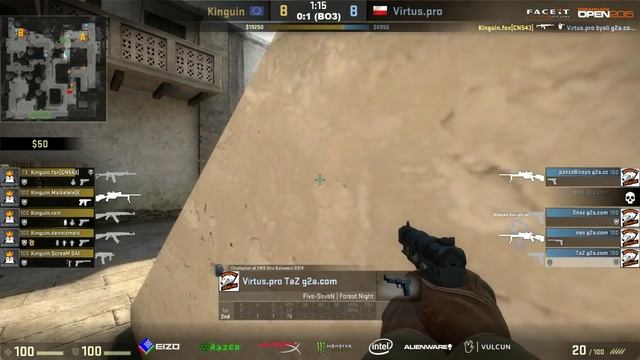 Kinguin vs. Virtus.pro | Gruppe A, DreamHack Valencia 2015 | de_dust2 Map 2 смотреть онлайн