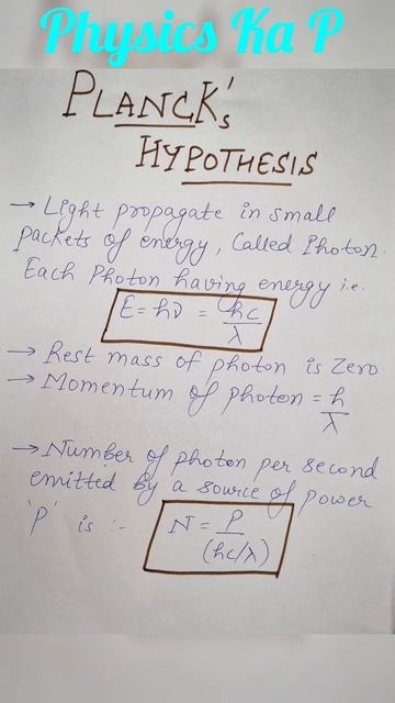 Planck's Hypothesis | #shortsfeed #shorts #easy #short #physics смотреть онлайн
