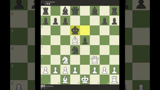 Rook Odds Game 1850 - Son & Father - Paul Morphy vs. Alonzo Morphy || King Sacrifice смотреть онлайн