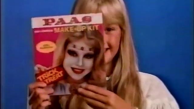 80's Ads: PAAS Halloween Make-Up Kit 1984 смотреть онлайн