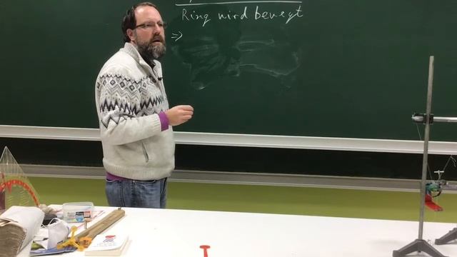 Versuche zur magnetischen Induktion (Abbremsen eines Ringes) смотреть онлайн