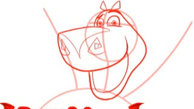 How to draw Gloria from Madagascar, step by step смотреть онлайн