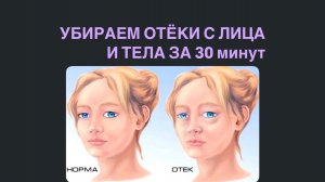 Убираем отек с лица за 30 минут!