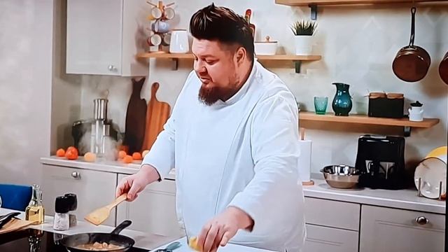 Ризотто из птитим  с индейкой  и грибами