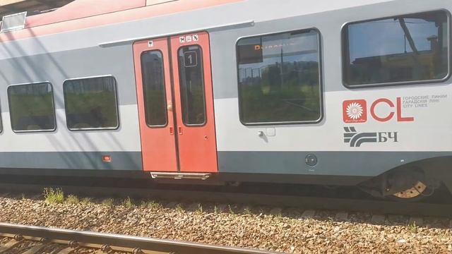 Электропоезд Эпг-004 на ст. Лошица / Epg-004 EMU at the Losyca station смотреть онлайн