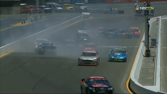 K&N Pro West @ Sonoma - Lap 1 Crash (6/25/2016) смотреть онлайн