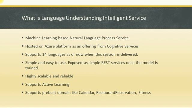 Language Understanding Intelligent Service (LUIS) - Introduction смотреть онлайн