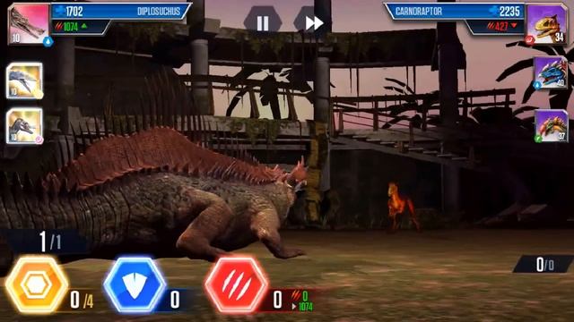 MOSASAURUS BATTLE PROTOSTEGA II Jurassic World The Game II Dinosaurs Game смотреть онлайн