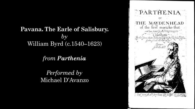 Pavana. The Earle Of Salisbury – William Byrd