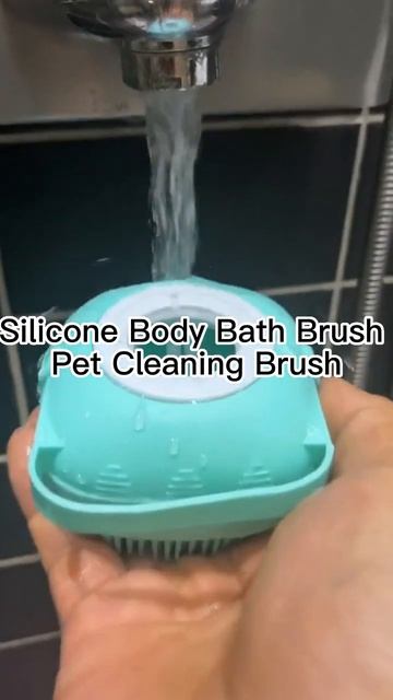 Silicone Body Bath Brush Pet Cleaning Brush смотреть онлайн