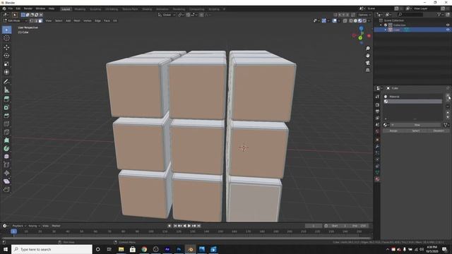Blender 2.8 - Rubiks cube tutorial смотреть онлайн