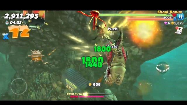Hungry Shark World - Ancient Megalodon Shark Unlocked And Gameplay смотреть онлайн