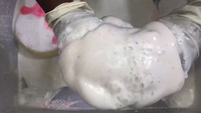 Watery Paste ASMR Sponge Squeezing || Tide, Ajax, Neon Flash , laundry powder смотреть онлайн