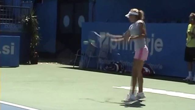 Maria Kirilenko practice in Portoroz 2008 1 смотреть онлайн