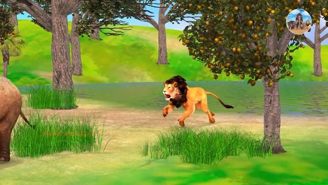 Giant Lion, Tiger Vs Giant Gorilla Animal Fight |Funny Monkey Gorilla Rescue Baby Elephant from Lio смотреть онлайн