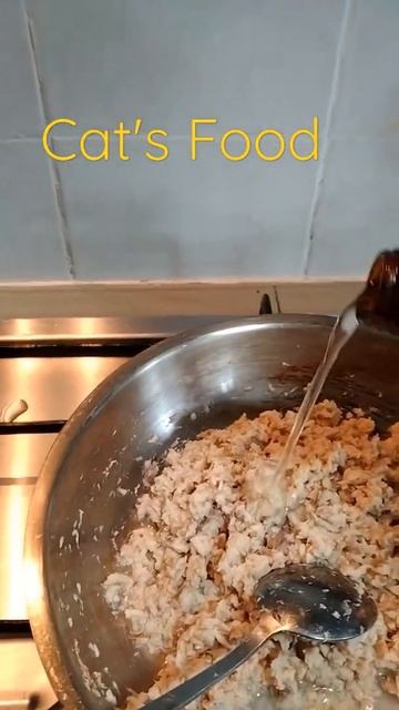 Homemade Cat's food with Organic Oil. #short смотреть онлайн