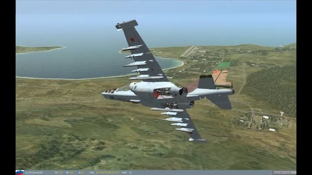 Посадка на подбитом Су-25 смотреть онлайн