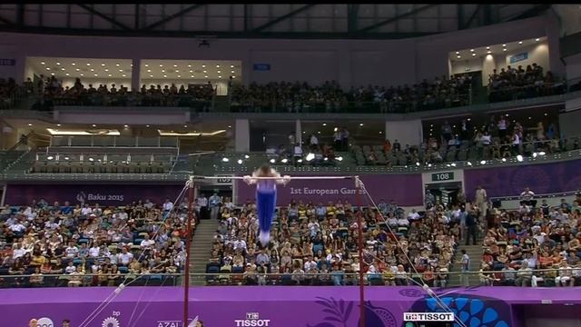Igor Radivilov Horizontal Bar Qual - European Games 2015 смотреть онлайн