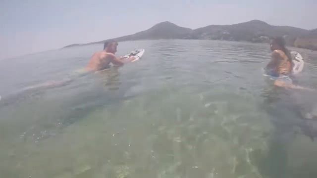 Attached the Seabike to the Board and swam even faster! смотреть онлайн