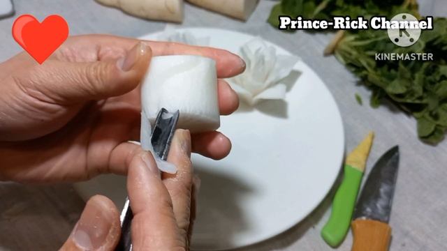 DIY White Raddish Art #26 / White Raddish Flower Art @Prince-Rick Channel смотреть онлайн