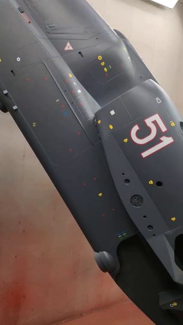 Ка-52. Завершена покраска модели. Масштаб М1:5. смотреть онлайн