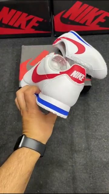 Nike Cortez "Red Blue" | Cortez Leather Quality Sneakers | Running Sneakers смотреть онлайн