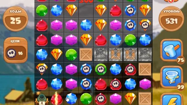 Сокровища Пиратов 531 уровень - Pirate Treasures Level 531 смотреть онлайн