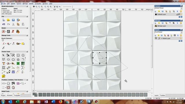 How to make 3d design in Artcam 2008 using 3d blend option смотреть онлайн