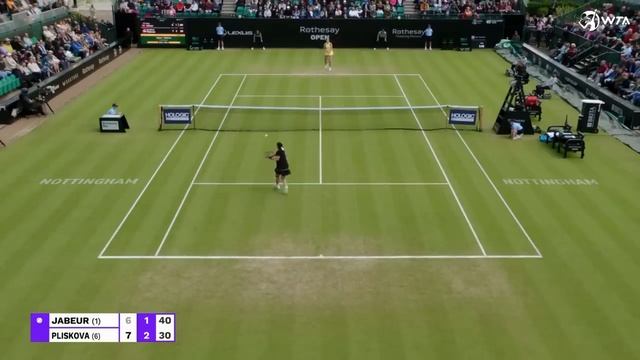 Ons Jabeur vs. Karolina Pliskova | 2024 Nottingham Quarterfinal | WTA Match Highlights смотреть онлайн
