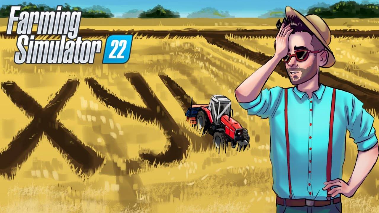 ЗАЧЕМ МЫ ДОВЕРИЛИ ЕМУ ВСПАШКУ ПОЛЯ_! УГАР В FARMING SIMULATOR 22 (360p)