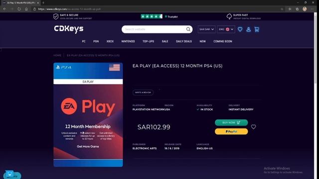 حل مشكلة الاشتراك EA access/play للحساب الأمريكي /ps4/ موقع CD KEYS смотреть онлайн
