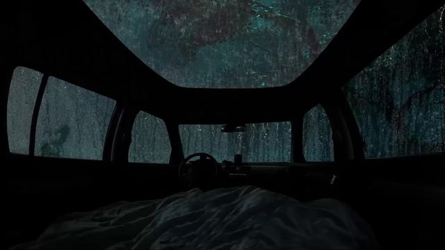 ASMR шум дождя в машине 😴 Ночь в автомобиле под звуки ливня и грозы. Звуки для отдыха и сна смотреть онлайн