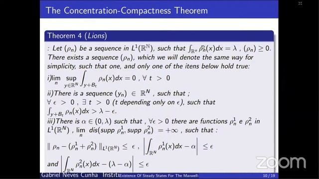 Gabriel N. Cunha (IME-UFG) - Existence Of Steady States For The Maxwell-Schrödinger-Poisson System смотреть онлайн