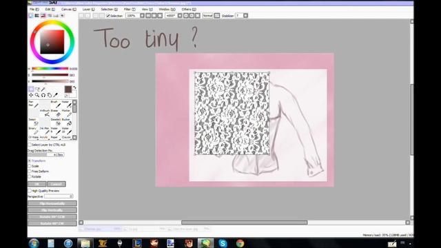 [Tutorial] Add textures on Paint Tool SAI (Not professionnal :c) смотреть онлайн