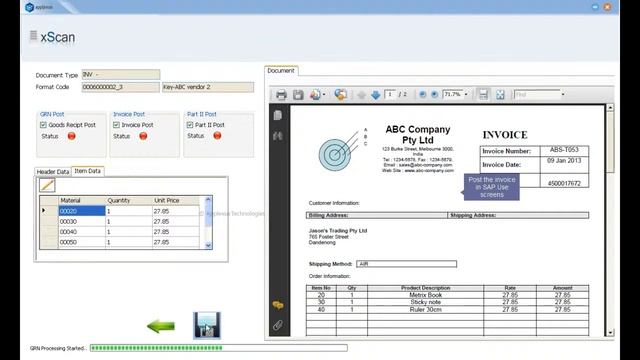Applexus xScan - Scan, Park and Post in SAP смотреть онлайн