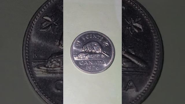 Elizabeth ll 5 cent 1976 Canada(Rim error) смотреть онлайн