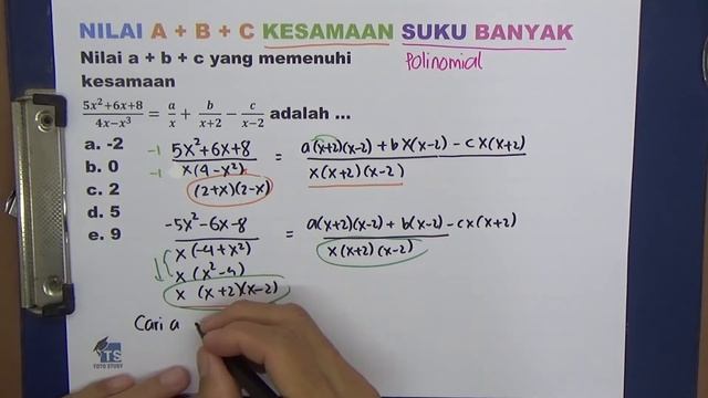 Nilai A + B + C Kesamaan Suku Banyak смотреть онлайн