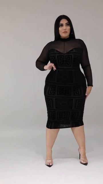 Plus Size Fashion - Iva Dress смотреть онлайн