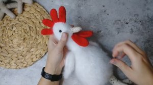 Вязание игрушки петух МК по вязанию ЧАСТЬ 2