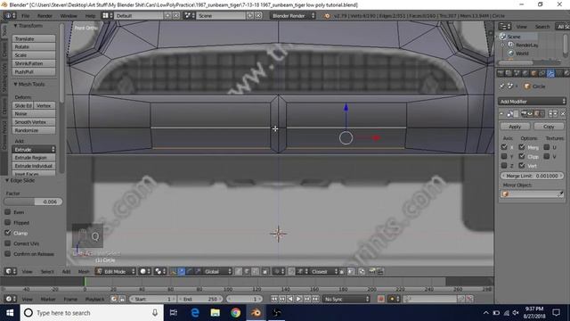 Low Poly 1967 Sunbeam Tiger - Part 9 - More Front Stuff смотреть онлайн